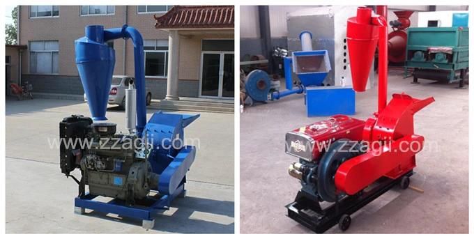 15HP Diesel Engine Grain Corn Hammer Mill for Poultry Feed