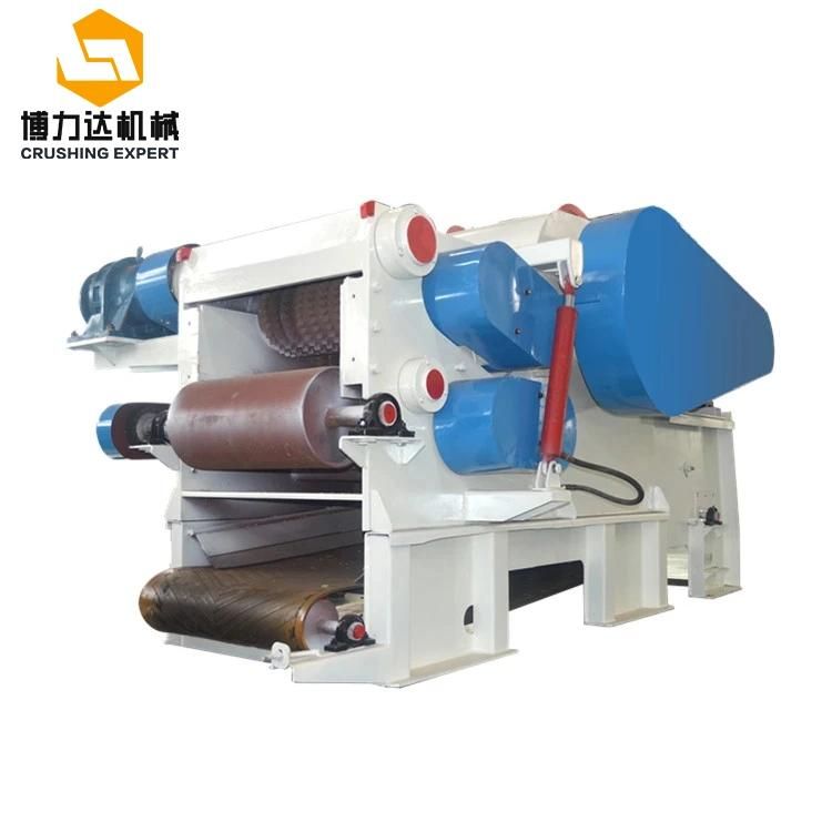 Process Wood Log Branches Cutting Chips Into 3-5cm Mobile Wood Chipping Industrial Wood Chipper Machine