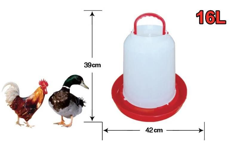 Large Size 16L 18L Chicken Duck Goose Poultry Feeding Equipment Water Feeder and Drinker (DTA-16)