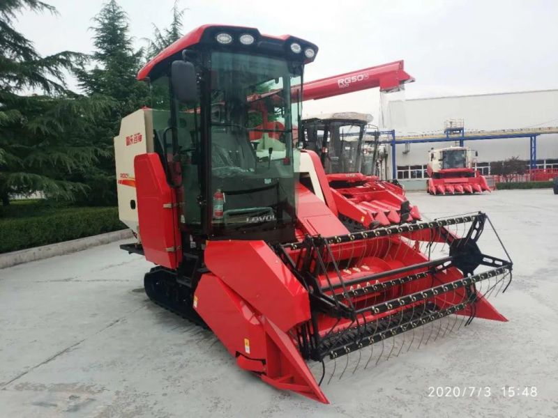 Agricultural Farm Track Type Combine/ Combining Rice Wheat Corn Harvester / Harvesting Machine 4lz-5g with Ce Certification