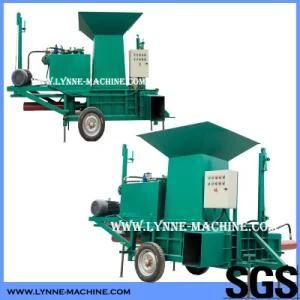 Mobile Diesel/Motor Power Hydraulic Animal Food Feed Silage Forage Bailing Machine