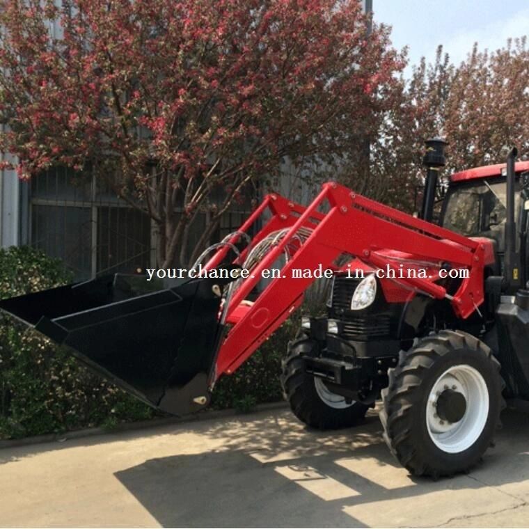 Tip Quality Tz12D 90-140HP Tractor Mounted Multifunctional Front End Loader with 4in1 Bucket