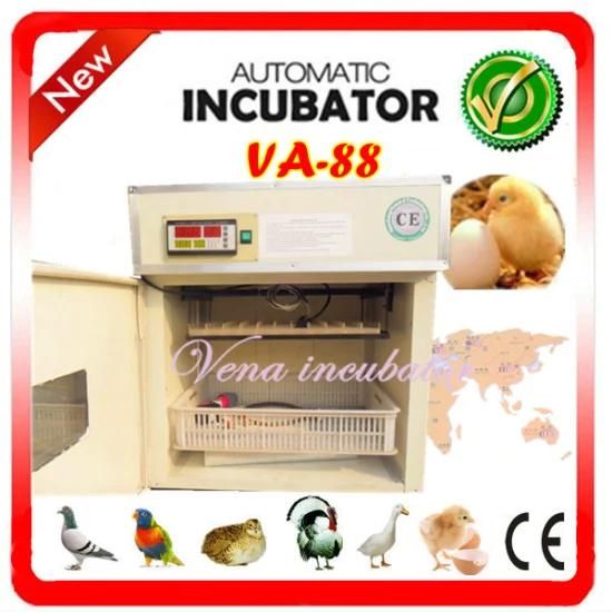 Small Industrial Full Digital-Automatic Incubator and Chicken Eggs Incubator (VA-88)