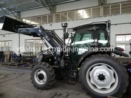 Factory Directly Sale 4 Wheel Drive 70HP Tractor with Front End Loader