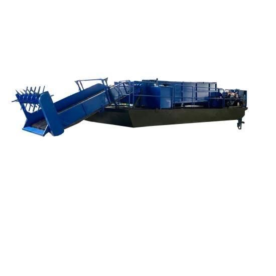 Full Automatic Hydraulic River Cleaning Water Hyacinth Harvesting Machine Boat