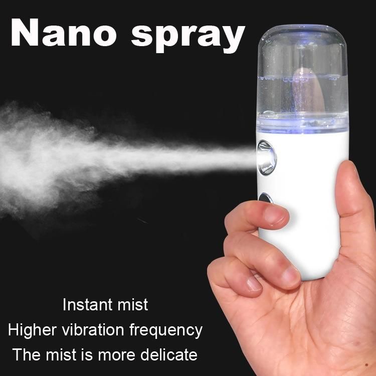 Handy Small Cordless Pocket Handheld Nano Mister Ion Spray Mini Portable Facial Steamer