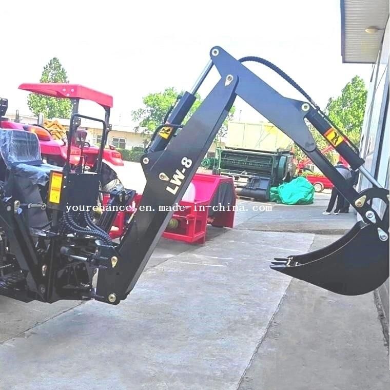 High Quality Farm Machinery Lw-8 50-90HP Tractor Towable 3 Point Hitch Pto Drive Excavator Backhoe for Farming Work