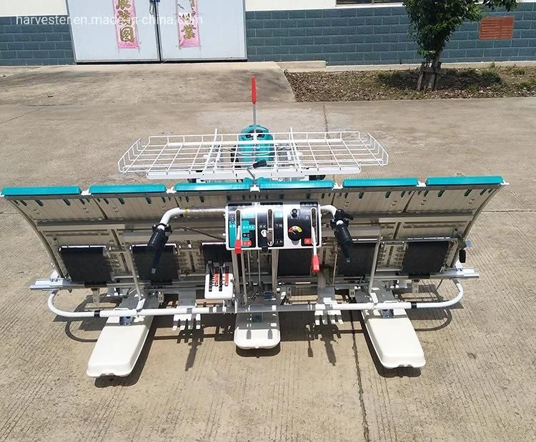 Agricultural Equipment 6 Rows Walk Behind Kubota Similar Manual Operation Rice Transplanter for Sale Price