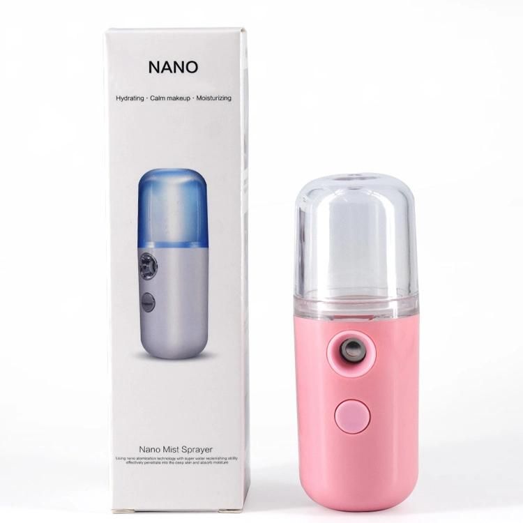 Handy Small Cordless Pocket Handheld Nano Mister Ion Spray Mini Portable Facial Steamer
