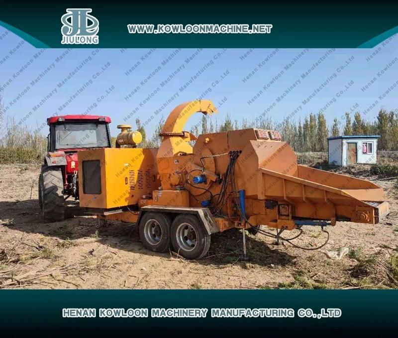 Fast Link Pickup Truck Tractor Trailed Wood Drum Chipper