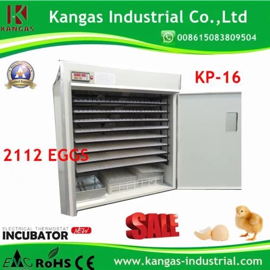 CE Automatic Duck 2000 Eggs Incubator for Sale Kp-16