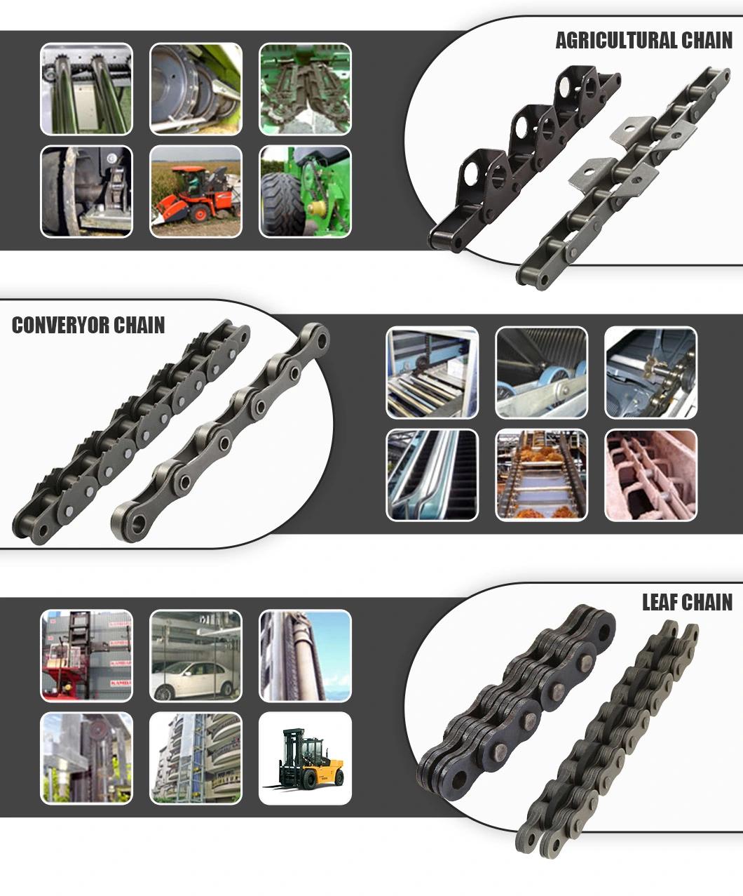 High Precision C Type Steel Agricultural Chain with Attachments (38.4VK1)