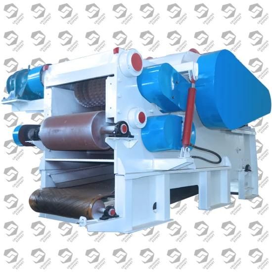 High Capacity Wood Log Chipping Shredder Machine/Industrial Wood Chipper with Factory ...