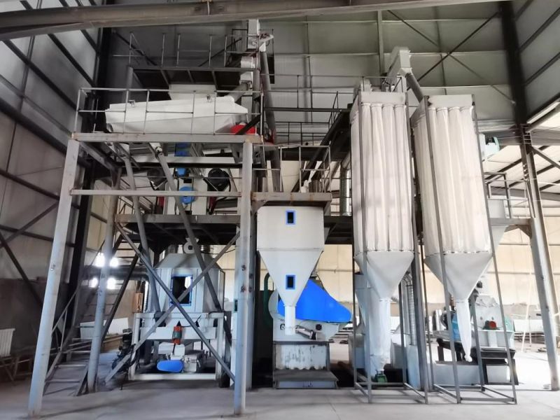 1-2 Tons Per Hour Automatic Chicken Cattle Feed Production Line / Poultry Animal Feed Processing Plant for Factory