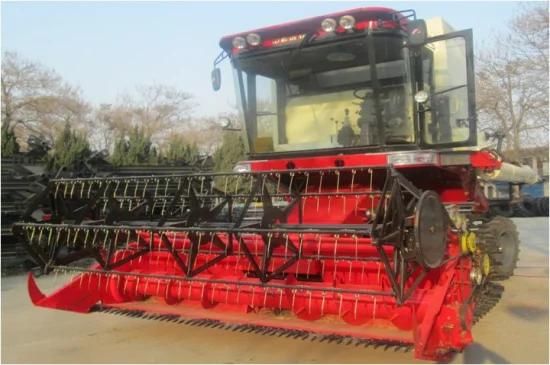 4lz-8 Model Wheel and Chain Type Harvester 175HP Muddy Land Paddy Land Rice