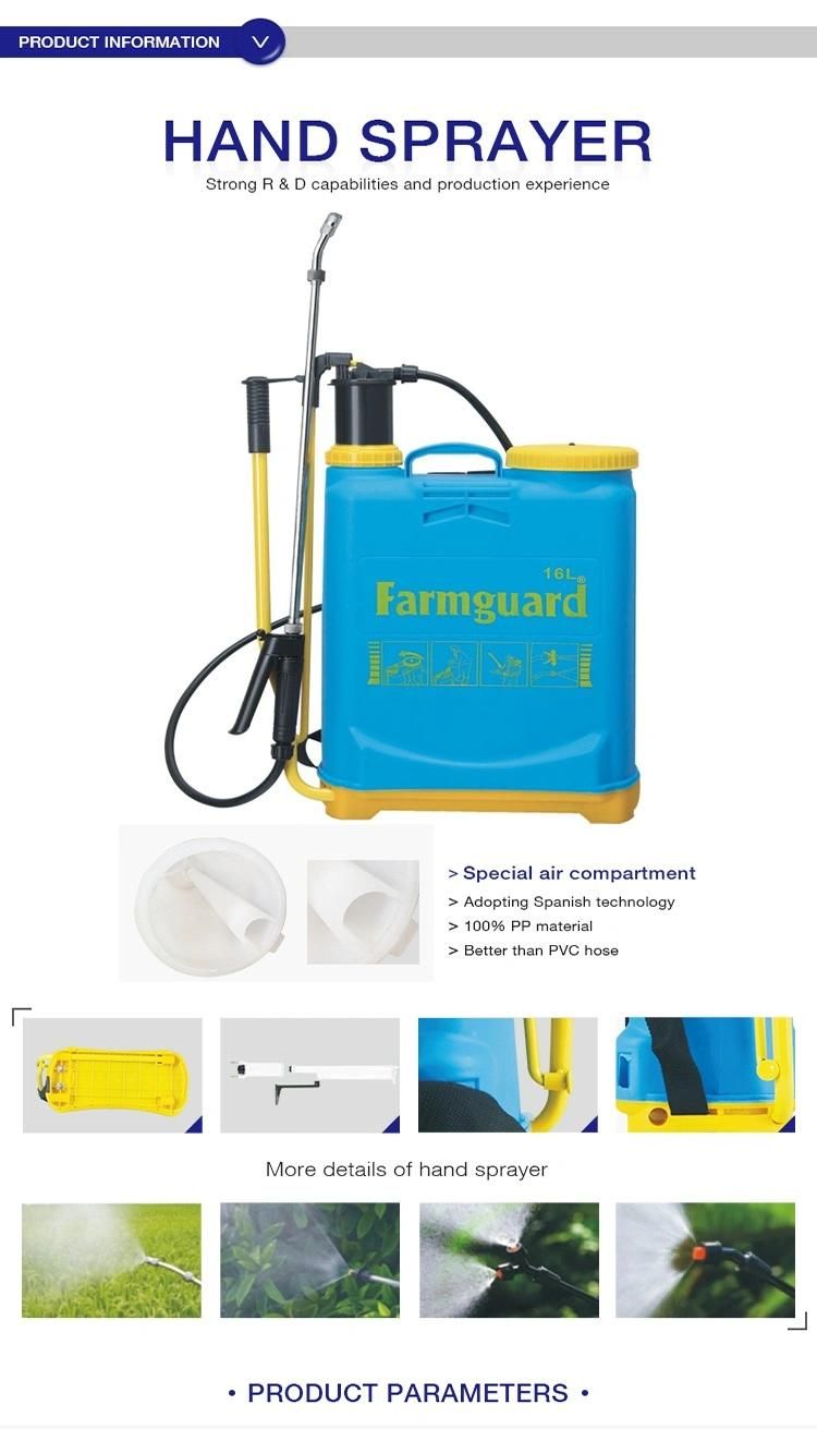 16L Good Quality PP Material Disinfectant Hand Sprayer