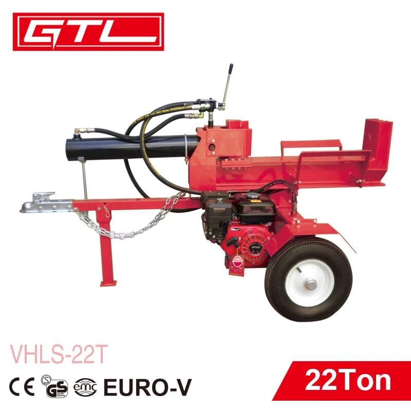 Hot Selling Gasoline Garden Automatic Wood Log Gasoline Forest 6.5HP Splitter Cutting Machine with Accessory Power Tool (VHLS-22T)