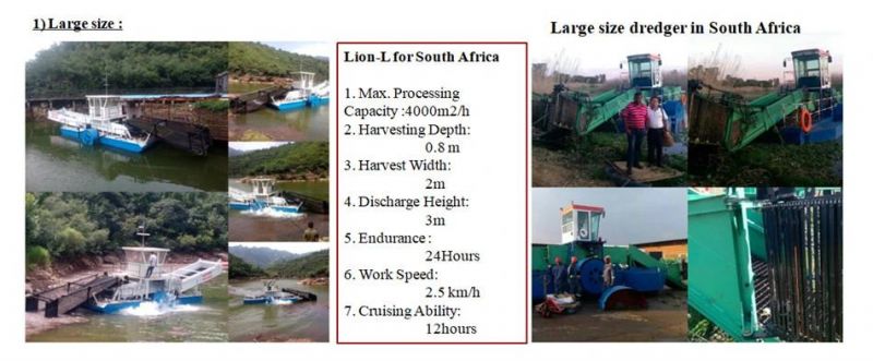 Water Weed/Grass/Aquatic Plant/Reed Harvester Boat for Sale with Good Diesel Engine