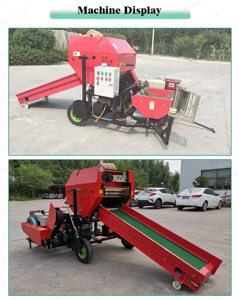 Grass Corn Silage Small Round Hay Baler and Wrapper Machine for Sale