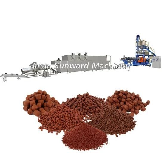 Online Support Tilapia Fish Feed Pellet Extruder Machine Video Technical Support Catfish ...