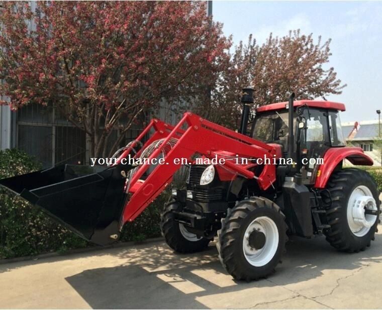 High Quality CE Certificate Tz16D Europe Quick Hitch Type 140-210HP Big Wheel Tractor Mounted Front End Loader with 4 in 1 Combine Bucket Made in China Factory