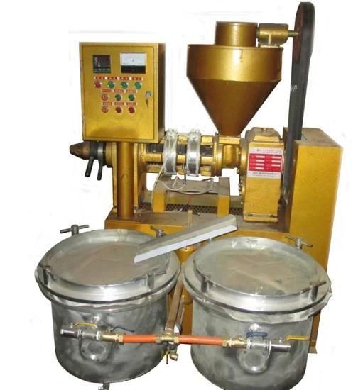 Small Automatic Oil Press Machine with Oil Filter for Making Soybean, Peanut, Sunflower ...
