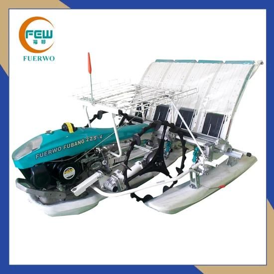 Walk Behind Type 4 Rows Paddy Rice Transplanter for Paddy Feild