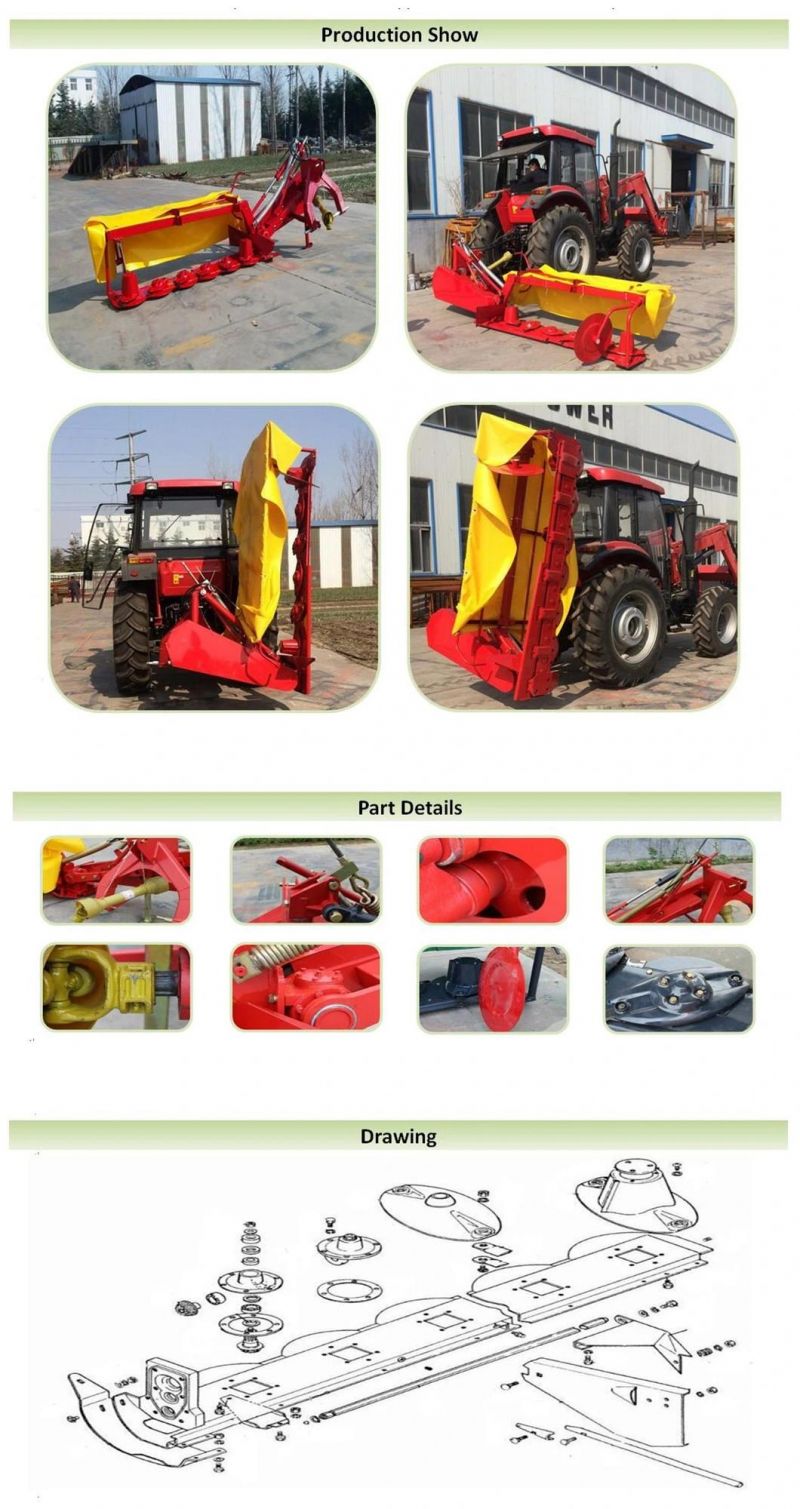 Disc Pasture Mower for Alfalfa/ Lucerne Grass /Bur Clover Mowing (factory selling customization)