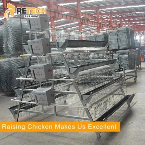 New Design 4 Tiers Manual Chicken Battery Layer Cage for Poultry Farms
