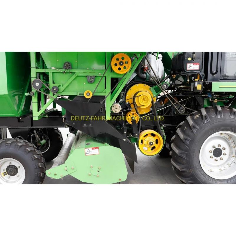 Agricultural Self-Propelled Wheel Type Maize Corn Wheat Rice Grain Combine Harvester