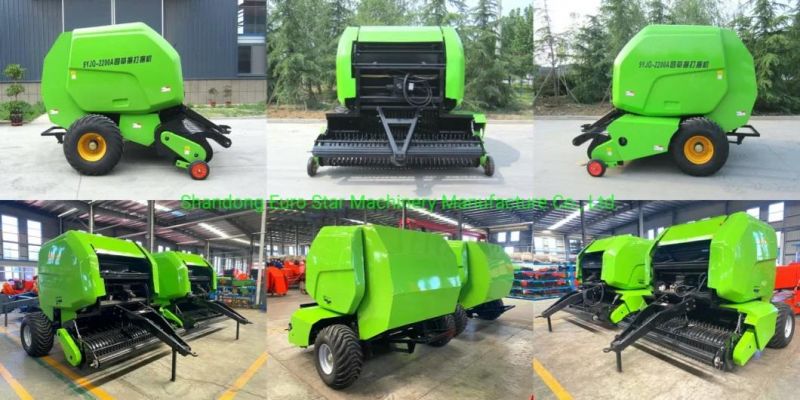 Large Round Hay Baler Mini Square Small Grass Straw Packing Machine Silage Baling Press Rectangular Farm Agricultural Machinery Baler CE 9yjq2300