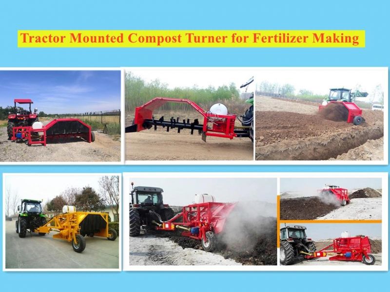 Factory Sell! ! Compost Turner Mounted 60 HP Tractor