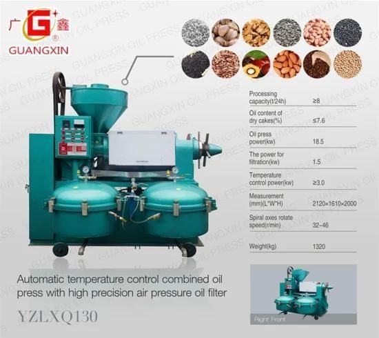 8tpd Cooking Sunflower Seeds Palm Oil Processing Machine