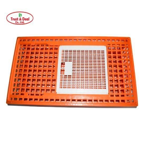 Orange and White Color Plastic Transport Crate for Chicken Cages Broiler Cage