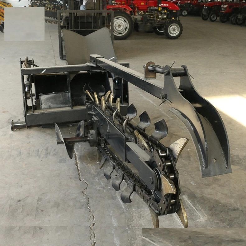 Tractor Pto Driven Chain Trencher for Engineering Construction and Agriculture