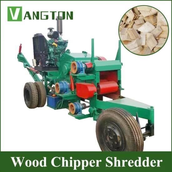 China Hot Sales Diesel Engine Towable Wood Chipper