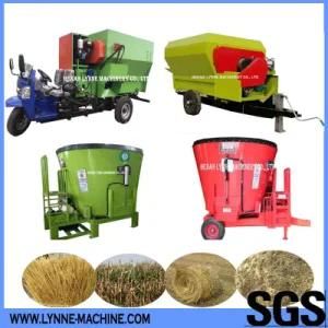 Cattle Cow Feed Cutting Mixer Machine with Baled Dry Hay/Agriculture Straw