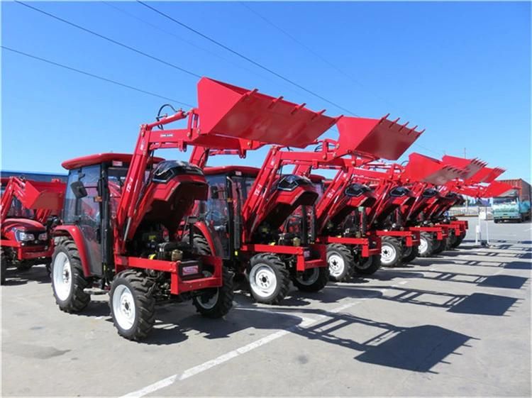 China Factory Farm Tractor Front End Loader Tz-8 with 4 in 1 Bucket