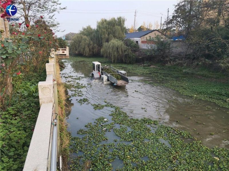 Water Grass Hyacinth Harvester Boat Aquatic Grass Weed Plant Harvester