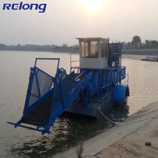 Grass Water Hyacinth Cleaning Boat Harvester for Sales