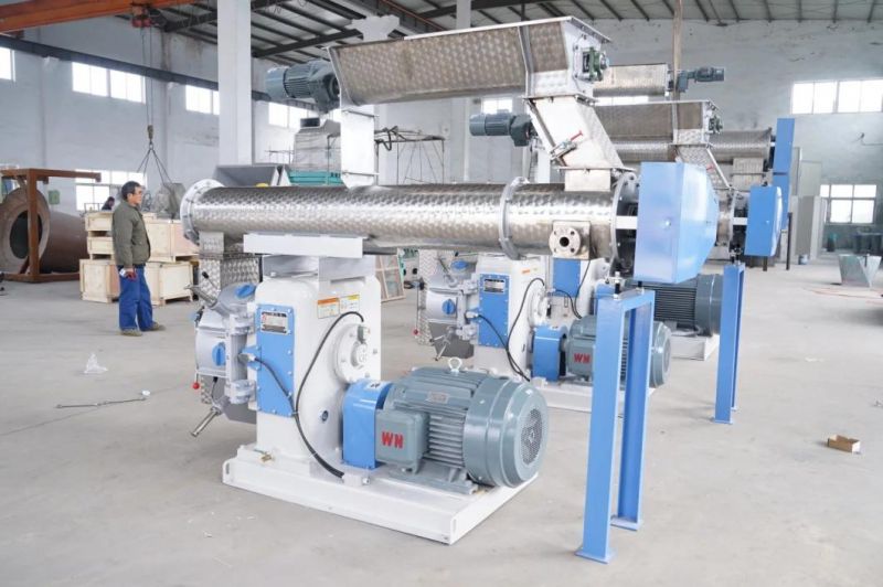 1-2tph Animal Feed Pellet Production Line Poultry Feed Pellet Line for Poultry Feed Pellet Processing