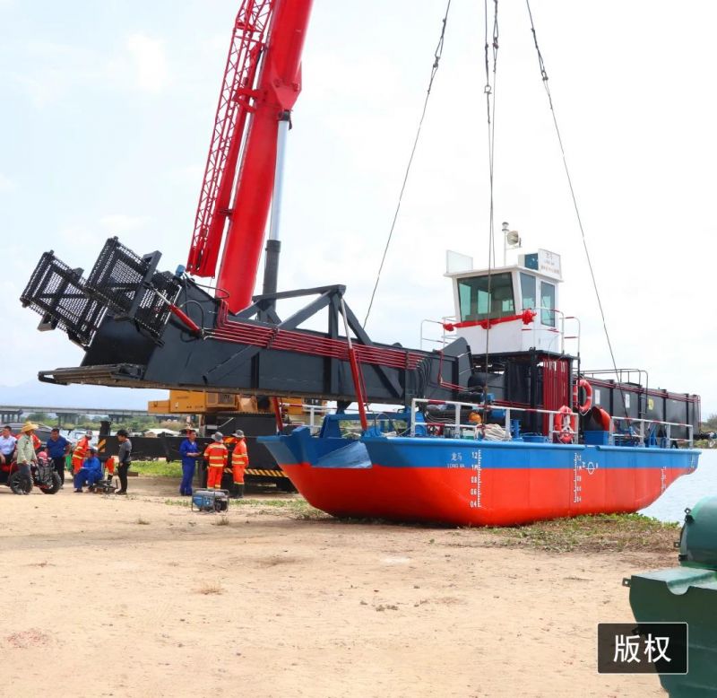 Sea Hyacinth Water Weed Harvester Boat Machine Made in Keda