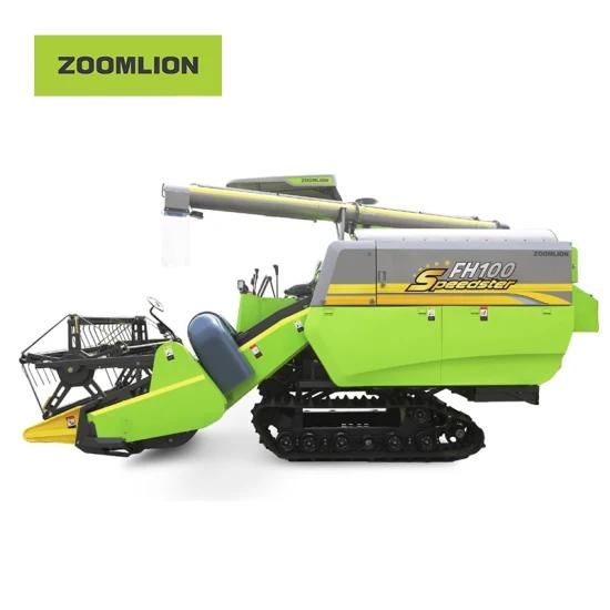 Good Trafficability Crawler Type Wheat Harvester for Mud Field