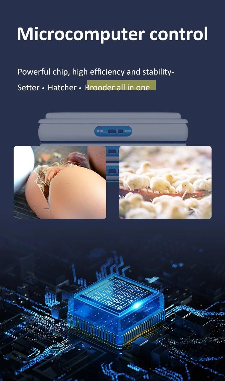 Incubators Hatching Eggs Fully Automatic for Hatching 840 Eggs
