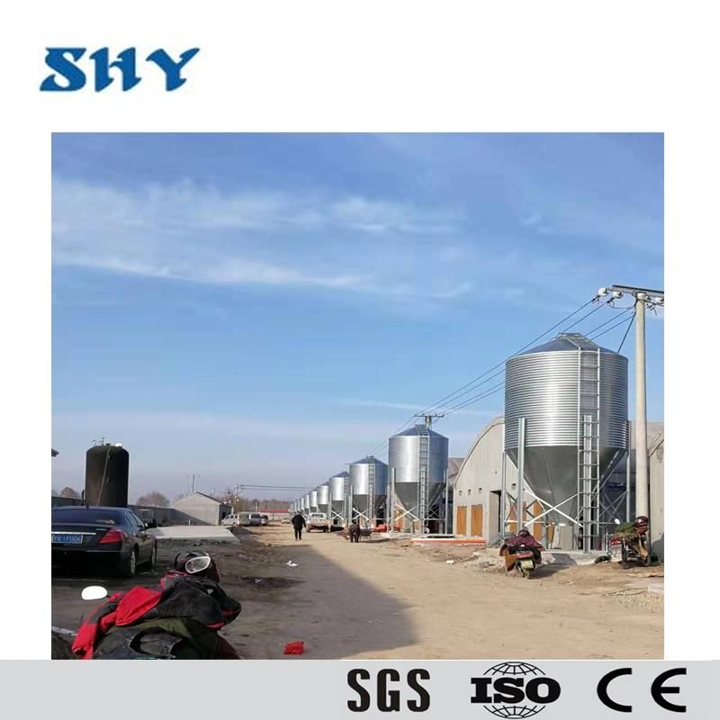 Hot Galvanized Grain Storage Steel Silo for Poultry House