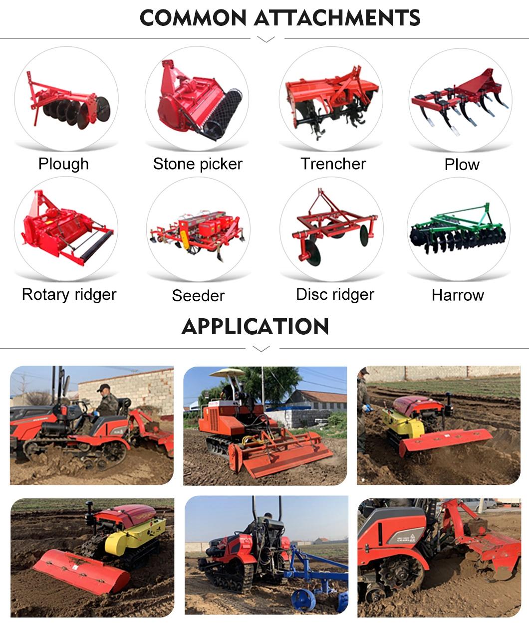 Powerful Crawler Tractor Agricultural Multifunctional Chain Track Cultivator for Agriculture