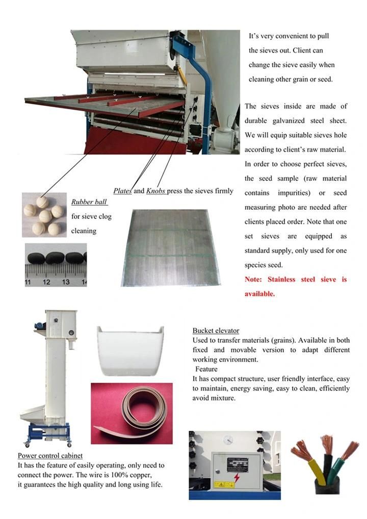 Chia Seed Cleaning Machine Grass Seed Cleaner