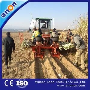 Anon Tractor Mounted 2 Rows Sugarcane Planter Sugarcane Planting Machine
