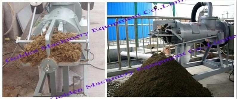 Farm Use Cow Dung Dewatering Pig Manure Extruder Machine