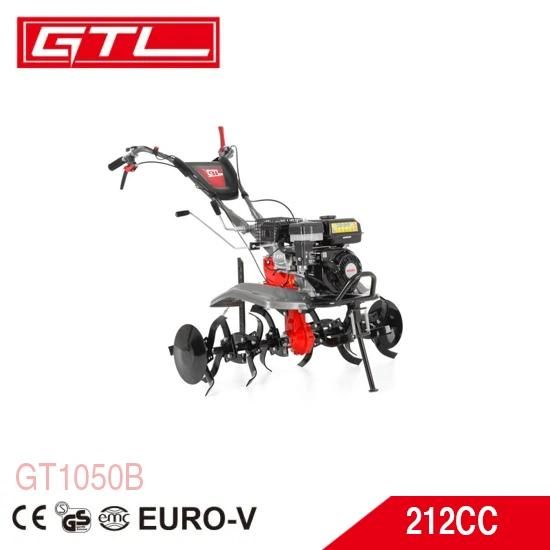212cc 170f Rotary Tiller Agriculture Tools Gasoline Power Tiller with Gear Driven Transmission (T1050B)